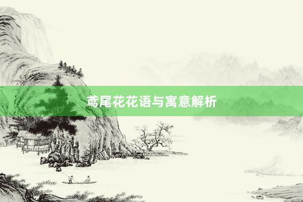 鸢尾花花语与寓意解析