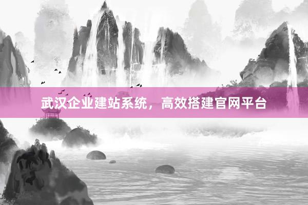武汉企业建站系统，高效搭建官网平台